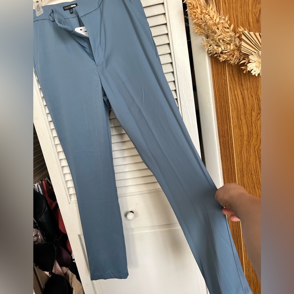 Fashion nova baby blue dress pants Never worn